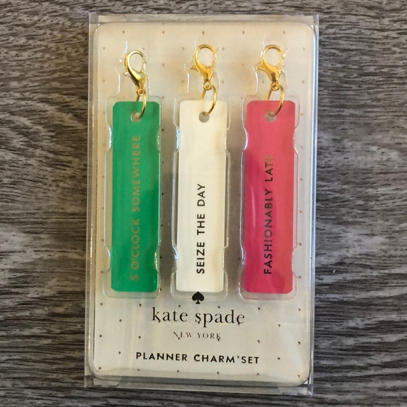 NIB Kate Spade Fashionably Late Charm Set - Picture 2 of 4